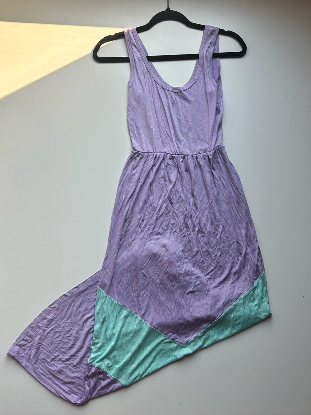 Always Lavender Maxi Dress with Mint Chevron Hem